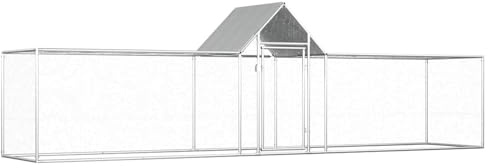 Xichuzi Hühnerstall, Kaninchenstall, Legenester Für Hühner, Hühnerhaus, 5x1x1,5 m Verzinkter Stahl