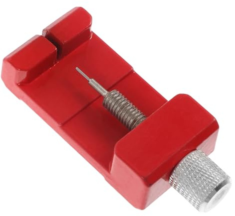 BESPORTBLE Uhrenarmband Gliederentferner Satz 1 Satz Vanadium Stahl Rot | Werkzeug zum Entfernen von Armbandgliedern, Ersatzstifte Inklusive, für Uhr, Vielseitig, Benutzerfreundlich