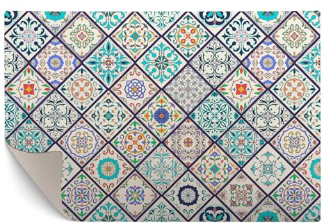 murando - Vinyl Teppich XL 210x140 cm, rutschfest, Wohnzimmer, Küche, Flur | PVC-Vinylteppich, rutschfest, wasserabweisend, ideal für Küche oder Flur, strapazierfähig, pflegeleicht, langlebig, robust