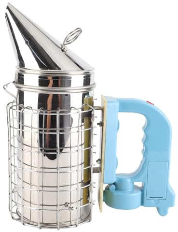 Bee Hive Smoker, Stainless Steel Beekeeper Tool Kit Bee Fogger with Heat Cover Electric Smoke Transmitter Heating Aerator for Beginner Beekeeper