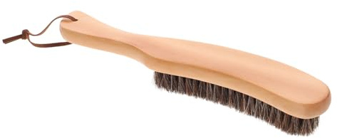DOITOOL Horsehair Cleaning Brush for Clothes Suits Furniture Pet Hair Removal with Wooden Handle Lint Remover Dust Brush