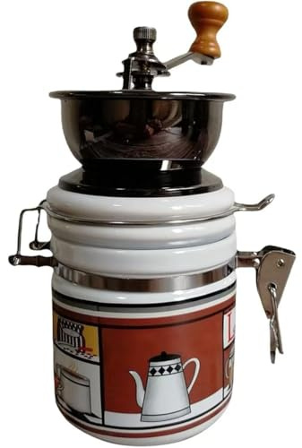 Molinillo De Café De Madera Antiguo, Café Manual PortáTil Con NúCleos De CeráMica Resistentes, Molino Para Molienda Uniforme Y Diversos Usos, Grano Para FáCil Uso En La Cocina,B