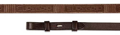Shires Aviemore Rênes en nylon avec insert anti-dérapant en caoutchouc– Noir ou marron, Havana, 48X1/2