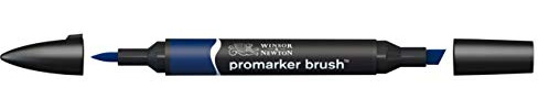 Winsor & Newton 0204169 - Penarello a Doppia Punta, Blu (Indigo Blue), Singolo, 1 Pezzo