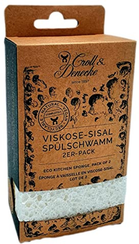 Viskose-Sisal Spülschwamm, 2er Pack