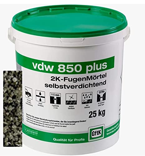 VDW 850 plus 2K Fugenmörtel 25kg/Eimer (basalt)