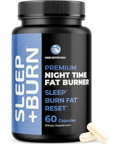 Night Time Fat Burner to Shred While You Sleep | Belly Fat Burner, Carb Blocker & Weight Loss Support Supplements | Lose Weight, Support Metabolism & Fall Asleep Fast | 60 Nighttime Diet Pills