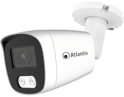ATLANTIS Ultraplex A11-UX826A-BP Caméra IP Poe Bullet 3 MP 1920 x 1080 H.264/h.265 20 fps 1/2.9 Cmos IR 2 Array LED 15 m