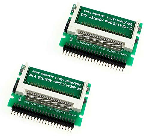 WSDMAVIS 2 Pcs CF to IDE Adapter CF Compact Flash Merory Card to 2.5 44-Pin IDE Laptop PC Hard Drive Converter HDD SSD Adapter Card