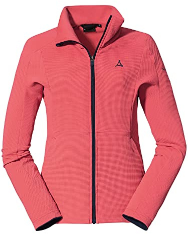 Schöffel Damen Fleece Jacket Schiara L, warme Fleecejacke mit Stretch, schnell trocknende Funktionsjacke mit Stehkragen