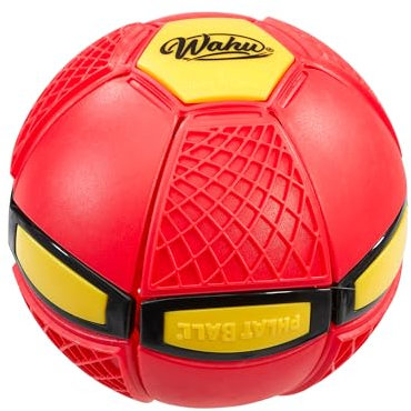 WAHU Phlat Ball Junior - Red (15cm) Throw a Disc, Catch a Ball - Garden Toys and Beach Activities - Kids Outdoor Toys for Ages 5 and up