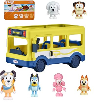 Bluey Bus + Mates, 2.5-3 inch Figures | Amazon Exclusive