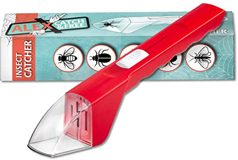 Wohnkult InsectCatcher - Alex Catch&Free Insektenfänger Insekten fangen 7 Farben zur Auswahl (Rot)