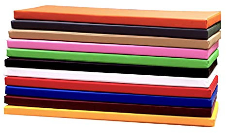 YUNWU Leder-Bankkissen, individuelle Größe, wasserdicht, rutschfest, abnehmbar, für Erkerfenster, Garten, Terrasse, Schaukel, Sitzkissen