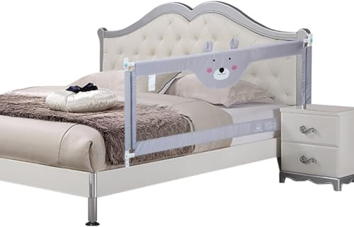 Seven Colors Bettgitter für Kleinkinder, 200 cm, Bettschutzgitter für King-Size/Super-King-Size-Bett, Sicherheitsbettgitter für Kinder, Babyschiene, Schlafschiene, extra hohe Bettumrandungen, extra