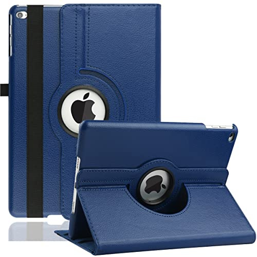 Hülle für iPad 10.2 7./8./9. Generation (2021/2020/2019) - 360 Grad verstellbare Schutzhülle mit Auto Schlaf/Aufwach (Navy Blue)