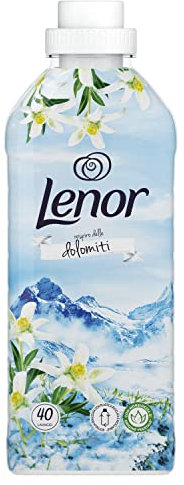 Lenor Weichspüler für die Waschmaschine, Konzentrat, 40 Waschgänge, Atmosfere D'Italia Dolomiti, langanhaltende Frische und Weichheit pflanzlichen Ursprungs, duftende Bettwäsche bis zu 1 Woche