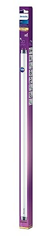 Philips LED Leuchtstoffröhre 603 mm, 8W, G13, 720 Lumen, warmweiß (2700K), Weiß