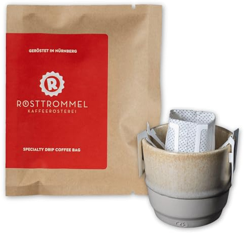 RÖSTTROMMEL Drip-Bag Kaffee · 26 Beutel · Filterkaffee für unterwegs | Premium-Filterkaffee im Drip-Bag · einfach mit heißem Wasser aufgießen · ideal für unterwegs & Büro