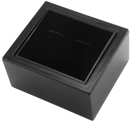 Harilla Manschettenknopf-Box, Manschettenknöpfe, Organizer-Box, kleine Krawattenklammern, Geschenkbox, Schwarze Ohrringe-Box, Schmuck-Geschenkbox,
