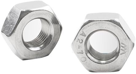 Aqxypas Sechskantmutter Feingewinde M4 M5 M6 M8 M10 M12 M14 M16 M18 M20 M22 M24 Sechskantmuttern aus Edelstahl GB6171 (Size : M12x1.0 5pcs)