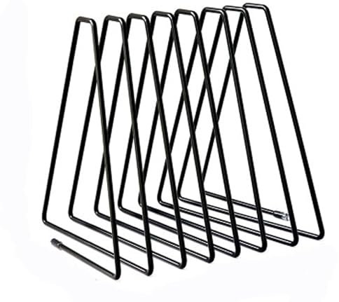 Luminexia Buchstütze,Buchstützen,Zeitungsständer Metall,9/11 Steckplätze Dreieck Datei Organisator,Modern,Magazinständer Katalogsammler,Metall Organisation Rack für Schule Office Home