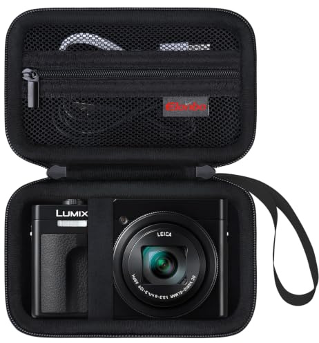 Elonbo Carrying Case for Canon PowerShot SX740/ SX730/ SX720/ SX620/ G7X Digital Camera, 4K Video Camera Hard Travel Storage Cover Bag Organizer Holder, Mesh Pocket fits Battery, Charging Cable, Black