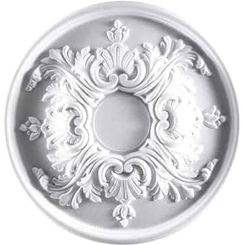 La zappa Rosette für Dekoration aus Styropor für Decken (Ø 38 cm)