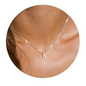 Silver J Initial Necklace for Women Silver A-Z Letters Pendant Necklace Silver Letter Necklace Name Necklace Silver Jewelry Outfits Trendy Gifts