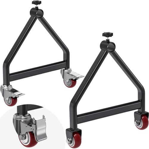Insaga Wire Spool Rack Portable Cable Caddy with Wheels, Wire Spool Holder, Wire Spool Caddy, Wire Dispenser, Wire Reel Caddy up to 28'' diameter and holds up to 220lbs Capacity
