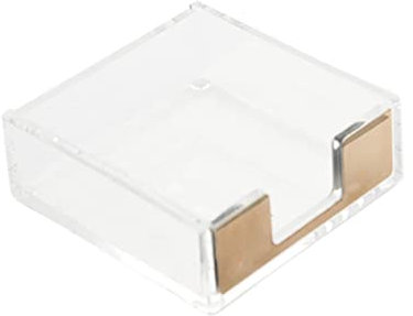 DIYEAH Memo Gold Eleganter Desktop Notizblock Spender Für Notizen Und Erinnerungen Für Büro Schule Und Zuhause