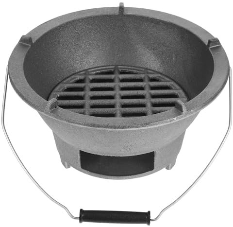 Kisangel Barbecue Extérieur Poêle Fonte Bois Réchaud De Camping Portable Poêle à Fonte