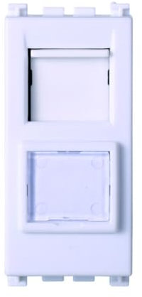 Module prise Ethernet CAT6 RJ45, série Venus, blanc, compatible avec Vimar Arke' - Ettroit VA2356B