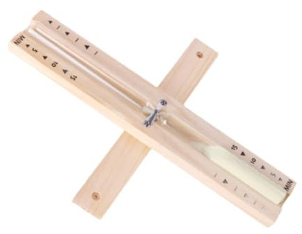 Sharplace Sauna 30 minutes de sablier sable tempête de sable rotative horloge de sable 30 min Verre d'heure murale robuste pour la cuisine accessoires de sauna, Beige