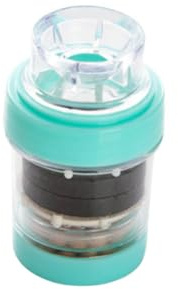 Filtro Depuratore per Rubinetto Cucina, Acqua, Verde | Pp Pietra Medicinale e Magnete, Rimuove Calcare e Ruggine, Riduce Sedimenti Colore Casuale