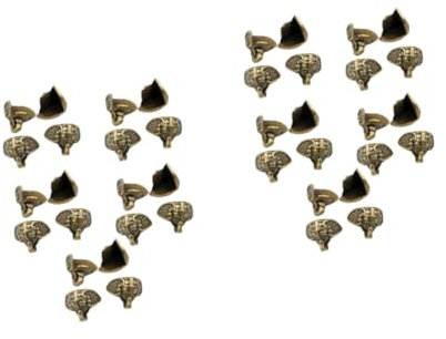 MAGICLULU 2 Series Base De Troncal De Elefante Base De Elefante Decoración Vintage Pies del Gabinete Soporte De Caja De Madera Pie De Soporte De De Joyería 20 Piezas*2