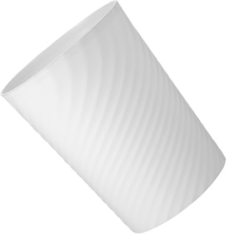 ULTECHNOVO Poubelle En Plastique 10l Sans Couvercle Corbeille à Papier Blanche Pour Bureau Salle De Bain Chambre à Coucher Facile à Nettoyer Design Pratique