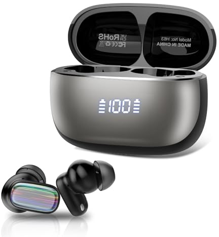AI Language Translation Earbuds, 3-in-1 Bluetooth 5.4 Translator Headphones with 164 Real Time Languages, 40H Ear Buds with Mic and AI APP, 7 Translation Modes Ideal for Business Learning, Deep Black