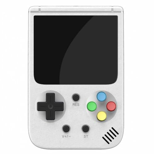 Tomedeks Console retro game Console Portatile con Giochi Arcade,Mini Console di Giochi Retrò,500 Giochi Classici,per Due Giocatori,con Controller Portatile e Uscita AV,Schermo da 3,0 Pollici (Bianco)