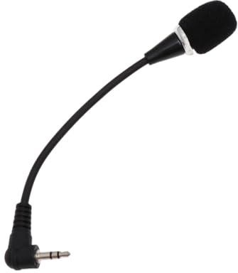 LOORGVEL Microfono a Spina Eq100 Nero Mono 6, 35mm per Computer | Condenser Mini, Abs Plastica, Pickup Vocale Professionale, Uso in Lezioni E'aperto