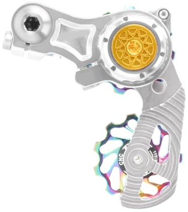 KAHDGSS Tensor De Cadena Bicicletas con Resorte Sellado Anillos Guía Aluminio para Accesorios Ciclismo Tensor Cadena Bicicletas Bajo Ruido