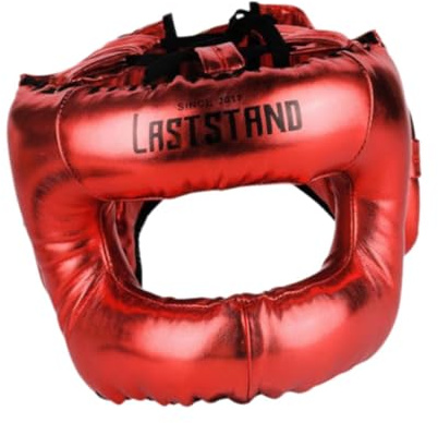 Pegciuho Box Kopfschutz, Kopfschutz, Gesichtsschutz, Verstellbar, Unisex Ausrüstung, Kopfschutz für Muay Thai, Rot