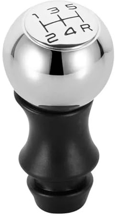 GLBLPEXELR Pomos Para Palanca De Coche Para Peugeot 106 206 306 406 107 207 307 407 301 308 2008 3008 Perilla De Cambio De Marchas MT De 5 Velocidades(Black R)