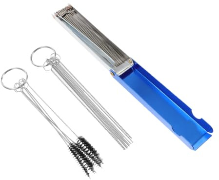 CIYODO 3 Sätze Teiliges reinigungsset mit Flexiblen Nadeln und Bürsten Professionelles Carburetor Cleaning Tool für Atv und Freischneider zur Entfernung von Schmutz und