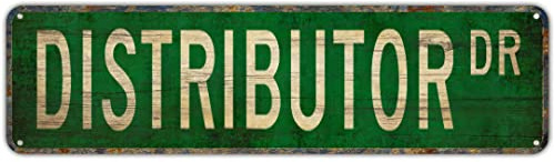 SMAZDFXX DISTRIBUTOR DR Vintage Tin Signs Art Plaque Aluminum for Bedroom Kitchen Garden Wall Bar Club Coffee Hanging Home Decor 4x16 Inch
