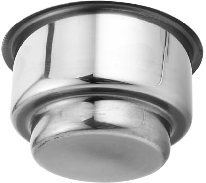 UPKOCH Portabicchieri e Posacenere in Acciaio Inox per Camper e Auto Supporto Doppio Strato Compatto Antiribaltamento per Veicoli Commerciali Barche e Scrivania Ufficio