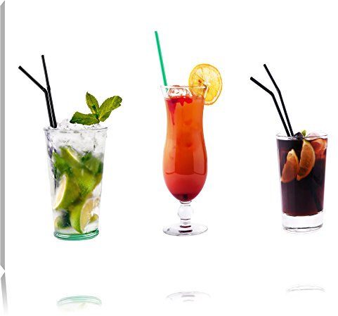 cocktails frais et fruités Toile, XXL photos complètement encadrée avec de grandes images de coin, art impression sur la photo murale avec cadre, moins cher que la peinture ou une peinture à l'huile, pas une affiche ou bannière
