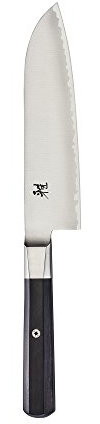 Miyabi Koh, coltello giapponese Santoku a bordo fine, 17,8 cm, coltello da cucina, manico ottagonale in legno pakkawood, lama levigata a mano con bordo Katana, realizzato a mano a Seki, Giappone