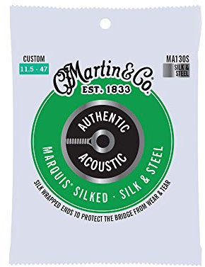 Martin MA130S Authentic Acoustic - Marquis Silked - Silk & Steel Custom ( 11½-47 ), Phosphor Bronze - Silked