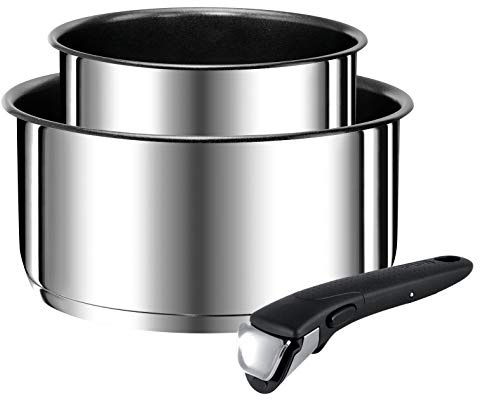 Tefal L9408802 Ingenio Preference Inox Lot Casseroles, Induction, Argent